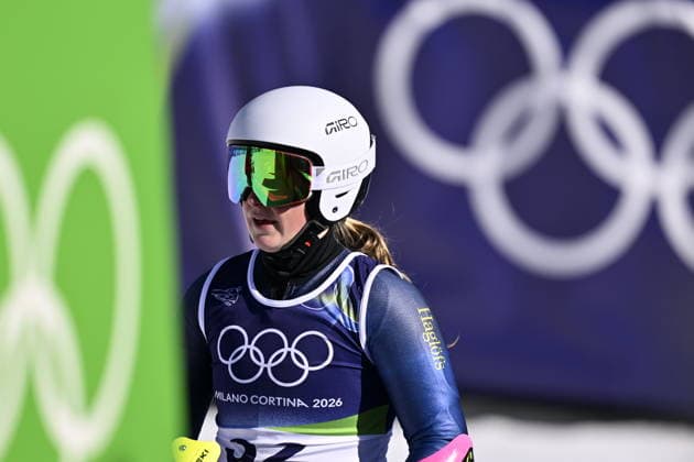 CORTINA, ITALY 20260215 Hanna Aronsson Elfman finishes after the second run of the women s giant slalom in Cortina during the Winter Olympics in Milan Cortina, Italy. *** The image is included in the SPORTS PACKAGE. For others PAID IMAGE *** CORTINA ITALY x10050x *** CORTINA, ITALY 20260215 Hanna Aronsson Elfman finishes after the second run of the women s giant slalom in Cortina during the Winter Olympics in Milan Cortina, Italy The image is included in the SPORTS PACKAGE For others PAID IMAGE CORTINA ITALY x10050x  Copyright: xPontusxLundahl TTx 2026 OLYMPICS ALPINE GIANT SLALOM WOMEN