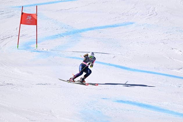 CORTINA, ITALIEN 20260215 Hanna Aronsson Elfman under andra aket i damernas storslalom i Cortina under vinter-OS i Milano Cortina, Italien. *** Bilden ingar i SPORTPAKET. För övriga BETALBILD *** CORTINA ITALIEN x10050x *** CORTINA, ITALY 20260215 Hanna Aronsson Elfman during the second run of the womens giant slalom in Cortina during the Winter Olympics in Milan Cortina, Italy Picture in SPORTPAKET For others PAYPICTURE CORTINA ITALY x10050x  Copyright: xPontusxLundahl TTx OS 2026 ALPINT STORSLALOM DAMER