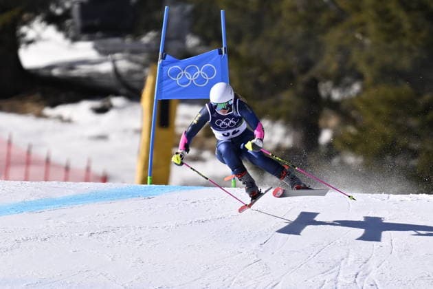 CORTINA, ITALY 20260215 Hanna Aronsson Elfman during the second run of the women s giant slalom in Cortina during the Winter Olympics in Milan Cortina, Italy. *** The image is included in the SPORTS PACKAGE. For others PAYMENT IMAGE *** CORTINA ITALY x10050x *** CORTINA, ITALY 20260215 Hanna Aronsson Elfman during the second run of the women s giant slalom in Cortina during the Winter Olympics in Milan Cortina, Italy The image is included in the SPORTS PACKAGE For others PAYMENT IMAGE CORTINA ITALY x10050x  Copyright: xPontusxLundahl TTx 2026 OLYMPICS ALPINE GIAN SLALOM WOMEN