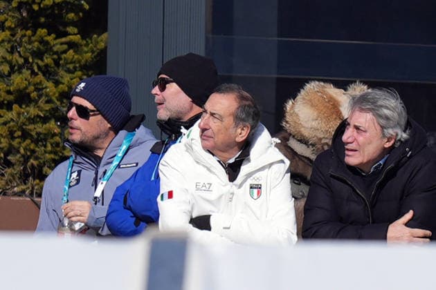 Giuseppe Sala Mayor of Milan during Alpine Skiing Women s Giant Slalom at the Milano Cortina 2026 Winter Olympics, in Cortina (Italy) February 15 , 2026 (Spada LaPresse)  Copyright: xSpada LaPressex