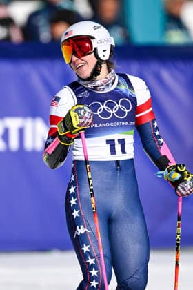 OLYMPICS - Winter Olympic Games, Olympische Spiele, Olympia, OS Milano Cortina 2026 CORTINA D AMPEZZO,ITALY,15.FEB.26 - OLYMPICS, ALPINE SKIING - Winter Olympic Games Milano Cortina 2026, giant slalom, women.. Image shows Nina O Brien (USA).  GEPAxpictures xAlexanderxSolc