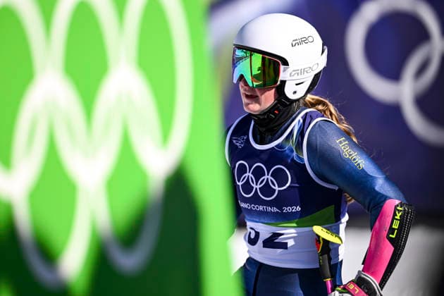 OLYMPICS - Winter Olympic Games, Olympische Spiele, Olympia, OS Milano Cortina 2026 CORTINA D AMPEZZO,ITALY,15.FEB.26 - OLYMPICS, ALPINE SKIING - Winter Olympic Games Milano Cortina 2026, giant slalom, women.. Image shows Hanna Aronsson Elfman (SWE).  GEPAxpictures xAlexanderxSolc