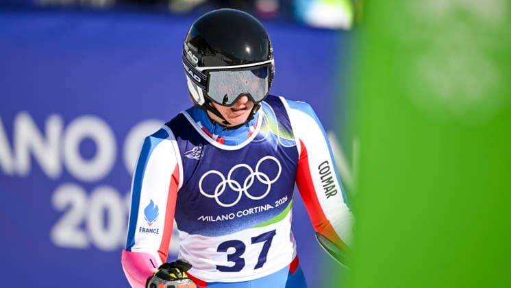 OLYMPICS - Winter Olympic Games, Olympische Spiele, Olympia, OS Milano Cortina 2026 CORTINA D AMPEZZO,ITALY,15.FEB.26 - OLYMPICS, ALPINE SKIING - Winter Olympic Games Milano Cortina 2026, giant slalom, women.. Image shows Doriane Escane (FRA).  GEPAxpictures xAlexanderxSolc