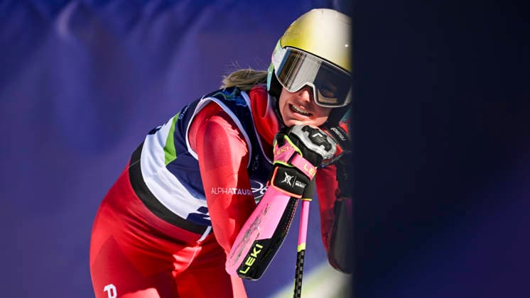 OLYMPICS - Winter Olympic Games, Olympische Spiele, Olympia, OS Milano Cortina 2026 CORTINA D AMPEZZO,ITALY,15.FEB.26 - OLYMPICS, ALPINE SKIING - Winter Olympic Games Milano Cortina 2026, giant slalom, women.. Image shows Nina Astner (AUT).  GEPAxpictures xAlexanderxSolc