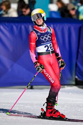 OLYMPICS - Winter Olympic Games, Olympische Spiele, Olympia, OS Milano Cortina 2026 CORTINA D AMPEZZO,ITALY,15.FEB.26 - OLYMPICS, ALPINE SKIING - Winter Olympic Games Milano Cortina 2026, giant slalom, women.. Image shows Nina Astner (AUT).  GEPAxpictures xAlexanderxSolc