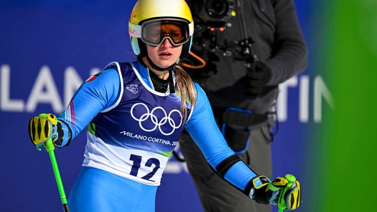 OLYMPICS - Winter Olympic Games, Olympische Spiele, Olympia, OS Milano Cortina 2026 CORTINA D AMPEZZO,ITALY,15.FEB.26 - OLYMPICS, ALPINE SKIING - Winter Olympic Games Milano Cortina 2026, giant slalom, women.. Image shows Lara Della Mea (ITA).  GEPAxpictures xAlexanderxSolc