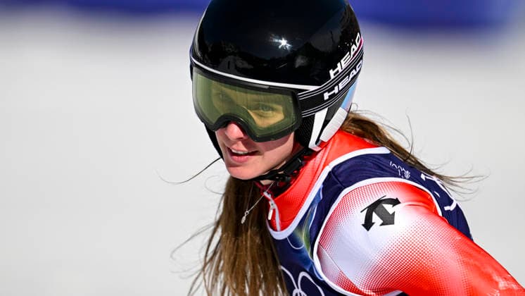 OLYMPICS - Winter Olympic Games, Olympische Spiele, Olympia, OS Milano Cortina 2026 CORTINA D AMPEZZO,ITALY,15.FEB.26 - OLYMPICS, ALPINE SKIING - Winter Olympic Games Milano Cortina 2026, giant slalom, women.. Image shows Camille Rast (SUI).  GEPAxpictures xAlexanderxSolc