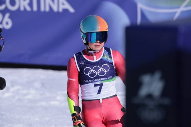 Julia Scheib (AUT) during Olympic Winter games, Winterspiele,Spiele, Summer games Milano-Cortina 2026, Alpine Skiing Women s Giant Slalom on February 15, 2026 at Tofane Alpine Skiing Centre in Cortina d Ampezzo, Italy  Copyright: xLucianoxMariaxBisi IPAxSportx xipa-agency.netx xx IPA_71548260 IPA_Agency_IPA71548260