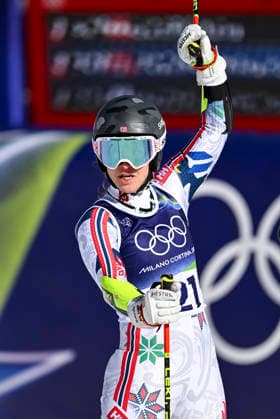 OLYMPICS - Winter Olympic Games, Olympische Spiele, Olympia, OS Milano Cortina 2026 CORTINA D AMPEZZO,ITALY,15.FEB.26 - OLYMPICS, ALPINE SKIING - Winter Olympic Games Milano Cortina 2026, giant slalom, women.. Image shows Mina Fuerst Holtmann (NOR).  GEPAxpictures xAlexanderxSolc