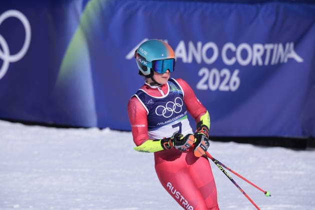 Julia Scheib (AUT) during Olympic Winter games, Winterspiele,Spiele, Summer games Milano-Cortina 2026, Alpine Skiing Women s Giant Slalom on February 15, 2026 at Tofane Alpine Skiing Centre in Cortina d Ampezzo, Italy  Copyright: xLucianoxMariaxBisi IPAxSportx xipa-agency.netx xx IPA_71548329 IPA_Agency_IPA71548329