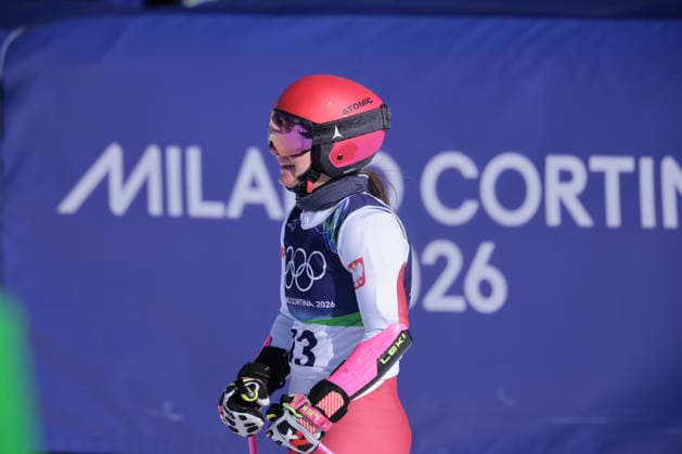 Maryna Gasienica-Daniel (POL) during Olympic Winter games, Winterspiele,Spiele, Summer games Milano-Cortina 2026, Alpine Skiing Women s Giant Slalom on February 15, 2026 at Tofane Alpine Skiing Centre in Cortina d Ampezzo, Italy  Copyright: xLucianoxMariaxBisi IPAxSportx xipa-agency.netx xx IPA_71548336 IPA_Agency_IPA71548336