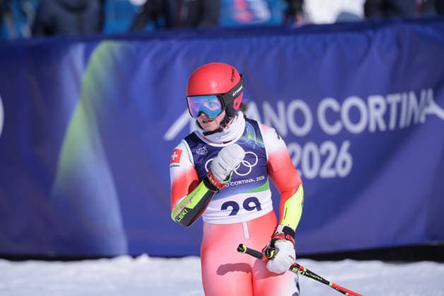 Sue Piller (SUI) during Olympic Winter games, Winterspiele,Spiele, Summer games Milano-Cortina 2026, Alpine Skiing Women s Giant Slalom on February 15, 2026 at Tofane Alpine Skiing Centre in Cortina d Ampezzo, Italy  Copyright: xLucianoxMariaxBisi IPAxSportx xipa-agency.netx xx IPA_71548370 IPA_Agency_IPA71548370