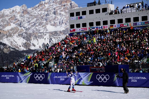 260215 Mina Fuerst Holtmann of Norway after competing in women s alpine skiing giant slalom during day 9 of the 2026 Winter Olympics on February 15, 2026 in Cortina. Photo: Joel Marklund BILDBYRAN kod JM JM0793 bbeng alpint alpine skiing Olympic Games, Olympische Spiele, Olympia, OS olympics winter olympics os ol olympiska spel vinter-os olympiske leker milano cortina 2026 milan cortina 2026 milano cortina 2026 olympic games milano cortina 2026 winter olympic games milano cortina-os milano cortina-ol vinter-ol giant slalom storslalom storslalam dam norge jubel *** 260215 Mina Fuerst Holtmann of Norway after competing in women s alpine skiing giant slalom during day 9 of the 2026 Winter Olympics on February 15, 2026 in Cortina Photo Joel Marklund BILDBYRAN kod JM JM0793 bbeng alpine alpine skiing olympic games olympics winter olympics os ol olympiska spel vinter os olympiske leker milano cortina 2026 milan cortina 2026 milano cortina 2026 olympic games milano cortina 2026 winter olympic games milano cortina os milano cortina ol vinter ol giant slalom storslalom storslalam dam norge jubel  Copyright: JOELxMARKLUND BB260215JM127