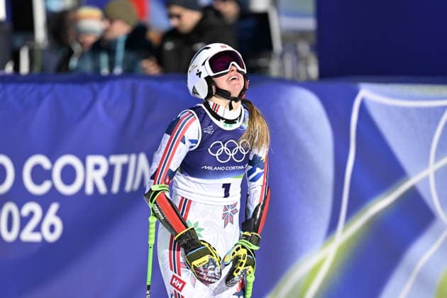 CORTINA, ITALY 20260215 Thea Louise Stjernesund, Norway, in the finish area after the second run of the women s giant slalom in Cortina during the Winter Olympics in Milan Cortina, Italy. *** The image is included in the SPORTS PACKAGE. For others PAYMENT IMAGE *** CORTINA ITALY x10050x *** CORTINA, ITALY 20260215 Thea Louise Stjernesund, Norway, in the finish area after the second run of the women s giant slalom in Cortina during the Winter Olympics in Milan Cortina, Italy The image is included in the SPORTS PACKAGE For others PAYMENT IMAGE CORTINA ITALY x10050x  Copyright: xPontusxLundahl TTx 2026 OLYMPICS ALPINE GIAN SLALOM WOMEN