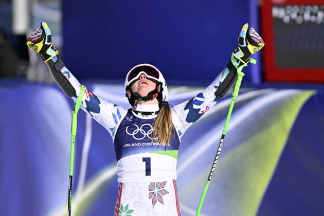 CORTINA, ITALIEN 20260215 Thea Louise Stjernesund, Norge, i malomradet efter andra aket i damernas storslalom i Cortina under vinter-OS i Milano Cortina, Italien. *** Bilden ingar i SPORTPAKET. För övriga BETALBILD *** CORTINA ITALIEN x10050x *** CORTINA, ITALY 20260215 Thea Louise Stjernesund, Norway, in the run-up to the second run in the womens giant slalom in Cortina during the Winter Olympics in Milan Cortina, Italy Picture in SPORT PACKAGE For others PAY PICTURE CORTINA ITALY x10050x  Copyright: xPontusxLundahl TTx OS 2026 ALPINT STORSLALOM DAMER