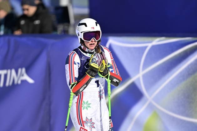 CORTINA, ITALY 20260215 Thea Louise Stjernesund, Norway, in the finish area after the second run of the women s giant slalom in Cortina during the Winter Olympics in Milan Cortina, Italy. *** The image is included in the SPORTS PACKAGE. For others PAYMENT IMAGE *** CORTINA ITALY x10050x *** CORTINA, ITALY 20260215 Thea Louise Stjernesund, Norway, in the finish area after the second run of the women s giant slalom in Cortina during the Winter Olympics in Milan Cortina, Italy The image is included in the SPORTS PACKAGE For others PAYMENT IMAGE CORTINA ITALY x10050x  Copyright: xPontusxLundahl TTx 2026 OLYMPICS ALPINE GIAN SLALOM WOMEN