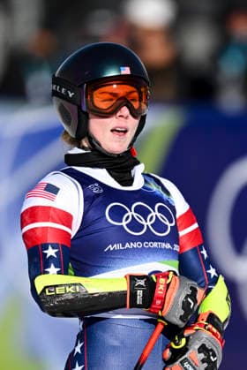 OLYMPICS - Winter Olympic Games, Olympische Spiele, Olympia, OS Milano Cortina 2026 CORTINA D AMPEZZO,ITALY,15.FEB.26 - OLYMPICS, ALPINE SKIING - Winter Olympic Games Milano Cortina 2026, giant slalom, women.. Image shows Mikaela Shiffrin (USA).  GEPAxpictures xAlexanderxSolc
