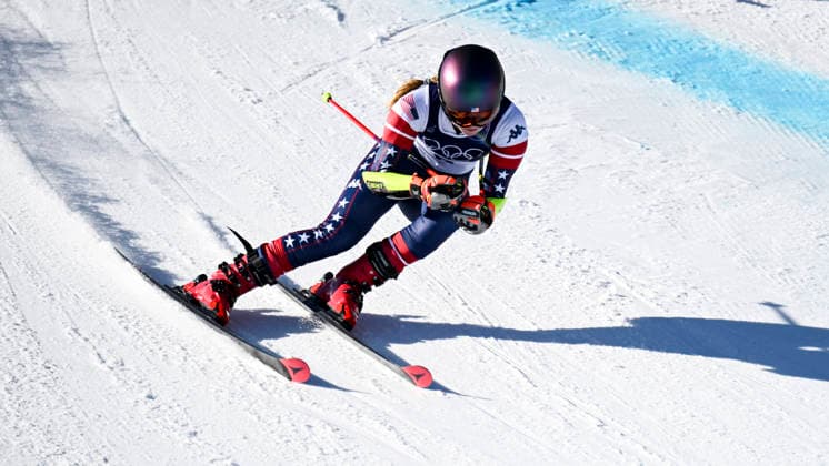 OLYMPICS - Winter Olympic Games, Olympische Spiele, Olympia, OS Milano Cortina 2026 CORTINA D AMPEZZO,ITALY,15.FEB.26 - OLYMPICS, ALPINE SKIING - Winter Olympic Games Milano Cortina 2026, giant slalom, women.. Image shows Mikaela Shiffrin (USA).  GEPAxpictures xAlexanderxSolc