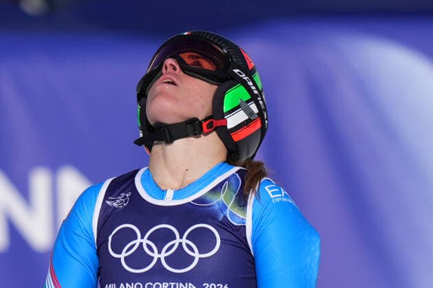Italy™s Sofia Goggia during Alpine Skiing Women s Giant Slalom at the Milano Cortina 2026 Winter Olympics, in Cortina (Italy) February 15 , 2026 (Spada LaPresse)  Copyright: xSpada LaPressex