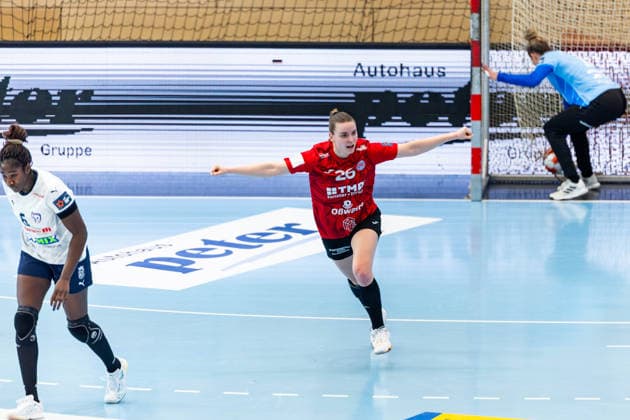 15.02.2026, GER, Handball, Frauen, Saison 2025 2026, EHF European League , Gruppenphase, Thueringer HC - Motherson Mosonmagyarovari KC Anna Szabo (Thueringer HC,26) 99947 Bad Langensalza Salza Halle Sporthalle Mehrz Thüringen Deutschland