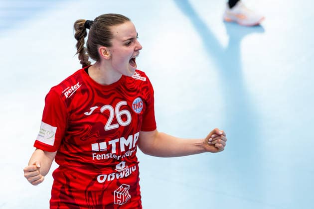 15.02.2026, GER, Handball, Frauen, Saison 2025 2026, EHF European League , Gruppenphase, Thueringer HC - Motherson Mosonmagyarovari KC Anna Szabo (Thueringer HC,26) 99947 Bad Langensalza Salza Halle Sporthalle Mehrz Thüringen Deutschland