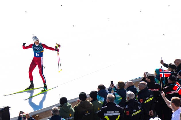 260215 Johannes Hosflot Klaebo of Norway celebrates when competing in the men s 4 x 7.5km relay cross-country skiing race during day 9 of the 2026 Winter Olympics on February 15, 2026 in Val di Fiemme. Photo: Maxim ThorÃ BILDBYRAN kod MT MT0983 skidor cross-country skiing langrenn Olympic Games, Olympische Spiele, Olympia, OS olympics winter olympics os ol olympiska spel vinter-os olympiske leker milano cortina 2026 milan cortina 2026 milano cortina 2026 olympic games milano cortina 2026 winter olympic games milano cortina-os milano cortina-ol vinter-ol 9 bbeng herr stafett jubel norge *** 260215 Johannes Hosflot Klaebo of Norway celebrates when competing in the men s 4 x 7 5km relay cross country skiing race during day 9 of the 2026 Winter Olympics on February 15, 2026 in Val di Fiemme Photo Maxim ThorÃ BILDBYRAN code MT MT0983 skiing cross country skiing cross country olympic games olympics winter olympics os ol olympic games winter os olympic games milano cortina 2026 milan cortina 2026 milano cortina 2026 olympic games milano cortina 2026 winter olympic games milano cortina os milano cortina ol winter ol 9 bbeng mens relay cheering norway  Copyright: MAXIMxTHORE BB260215MT112