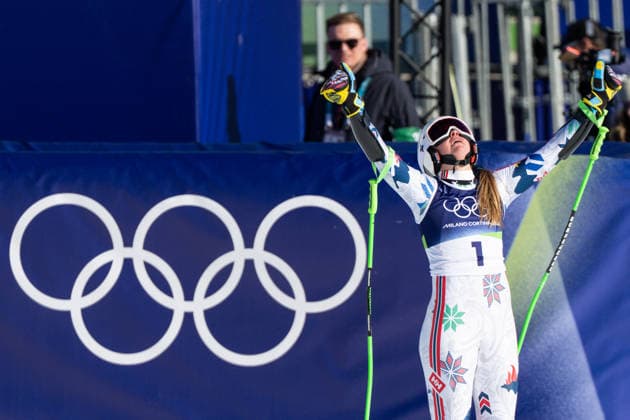Alpine Skiing - Milano Cortina 2026 Winter Olympics: Day 9 Thea Louise Stjernesund during Milano Cortina 2026 Winter Olympics Women s Giant Slalom at Tofane Alpine Skiing Centre in Cortina D Ampezzo on February 15, 2026 Cortina D Ampezzo Italy  Copyright: xFotoxOlimpikx originalFilename:jastrzebowski-alpinesk260215_nplCl.jpg