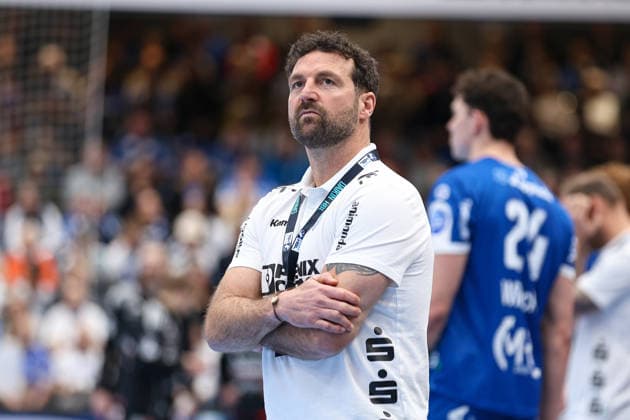15.02.2026, xKWIx, Handball, DAIKIN HBL, TBV Lemgo Lippe - HC Erlangen, PHOENIX CONTACT arena: Florian Kehrmann (TBV Lemgo Lippe Cheftrainer) Photo: xKamilxWilkowskixPressefotoKochx NRW Deutschland