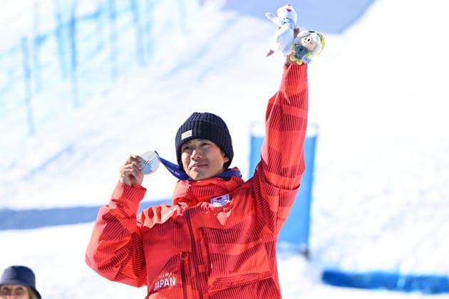 Ikuma Horishima (JPN), FEBRUARY 12, 2026 - Freestyle Skiing : Men s Dual Moguls Medal ceremony during the Milano Cortina 2026 Olympic Winter games, Winterspiele,Spiele, Summer games at Livigno Aerials and Moguls Park in Livigno, Italy.  aflo_319930936
