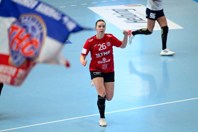 Anna Szabo (Thueringer HC, 26) GER, Thueringer HC gegen Motherson Mosonmagyarovari KC , Handball, EHF European League Women, Gruppen Phase , Saison 2025 2026, 15.02.2026 GER, Thueringer HC gegen Motherson Mosonmagyarovari KC , Handball, EHF European League Women, Gruppen Phase , Saison 2025 2026, 15.02.2026 Bad Langensalza Copyright: xEibner-Pressefoto MartinxHerbstx EP_MHT