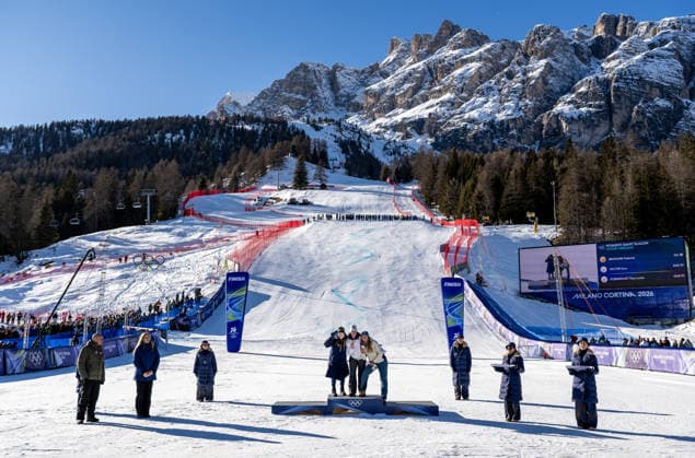 260215 Sara Hector of Sweden, Thea Louise Stjernesund of Norway and Federica Brignone of Italy celebrate after competing in women s alpine skiing giant slalom during day 9 of the 2026 Winter Olympics on February 15, 2026 in Cortina. Photo: Joel Marklund BILDBYRAN kod JM JM0793 bbeng alpint alpine skiing Olympic Games, Olympische Spiele, Olympia, OS olympics winter olympics os ol olympiska spel vinter-os olympiske leker milano cortina 2026 milan cortina 2026 milano cortina 2026 olympic games milano cortina 2026 winter olympic games milano cortina-os milano cortina-ol vinter-ol giant slalom storslalom storslalam dam italien sverige jubel *** 260215 Sara Hector of Sweden, Thea Louise Stjernesund of Norway and Federica Brignone of Italy celebrate after competing in women s alpine skiing giant slalom during day 9 of the 2026 Winter Olympics on February 15, 2026 in Cortina Photo Joel Marklund BILDBYRAN kod JM JM0793 bbeng alpine alpine skiing olympic games olympics winter olympics os ol olympiska spel vinter os olympiske leker milano cortina 2026 milan cortina 2026 milano cortina 2026 olympic games milano cortina 2026 winter olympic games milano cortina os milano cortina ol vinter ol giant slalom storslalom storslalam dam italien sverige jubel  Copyright: JOELxMARKLUND BB260215JM183