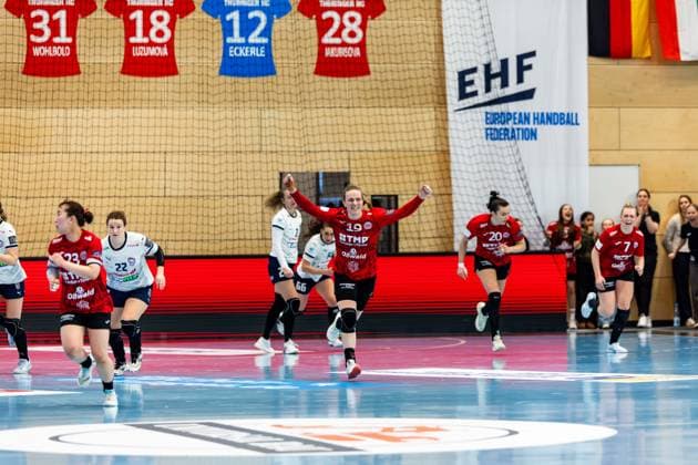 15.02.2026, GER, Handball, Frauen, Saison 2025 2026, EHF European League , Gruppenphase, Thueringer HC - Motherson Mosonmagyarovari KC Luca Farago (Thueringer HC,19) 99947 Bad Langensalza Salza Halle Sporthalle Mehrz Thüringen Deutschland