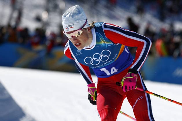 Milan Cortina Olympics: Cross-country skiing Norwegian cross-country skier Johannes Hoesflot Klaebo competes en route to winning the men s 4X7.5km relay gold at the Milan Cortina Olympics on Feb. 15, 2026, at Tesero Cross-Country Skiing Stadium in Tesero, Italy.  A14AA0005288376P