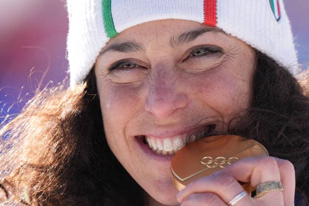 Italy™s Federica Brignone during Alpine Skiing Women s Giant Slalom at the Milano Cortina 2026 Winter Olympics, in Cortina (Italy) February 15 , 2026 (Spada LaPresse)  Copyright: xSpada LaPressex