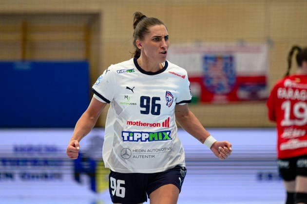 Gabriella Toeth (Motherson Mosonmagyarovari KC, 96) jubel zum 7m Treffer. GER, Thueringer HC gegen Motherson Mosonmagyarovari KC , Handball, EHF European League Women, Gruppen Phase , Saison 2025 2026, 15.02.2026 GER, Thueringer HC gegen Motherson Mosonmagyarovari KC , Handball, EHF European League Women, Gruppen Phase , Saison 2025 2026, 15.02.2026 Bad Langensalza Copyright: xEibner-Pressefoto MartinxHerbstx EP_MHT