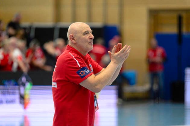 Herbert Mueller (Thueringer HC, Trainer) GER, Thueringer HC gegen Motherson Mosonmagyarovari KC , Handball, EHF European League Women, Gruppen Phase , Saison 2025 2026, 15.02.2026 GER, Thueringer HC gegen Motherson Mosonmagyarovari KC , Handball, EHF European League Women, Gruppen Phase , Saison 2025 2026, 15.02.2026 Bad Langensalza Copyright: xEibner-Pressefoto MartinxHerbstx EP_MHT