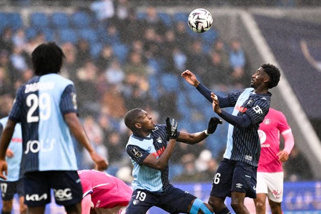 Le Havre Athletic Club v Toulouse FC - Ligue 1 McDonald s 2025 2026 19 Lucas GOURNA DOUATH (hac) - 26 Simon EBONOG (hac) during the Ligue 1 McDonald s match between Le Havre and Toulouse at Stade OcÃ ane on February 15, 2026 in Le Havre, France. Le Havre France  Copyright: xFEPx 776348283