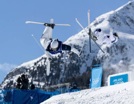 OLYMPICS - Winter Olympic Games, Olympische Spiele, Olympia, OS Milano Cortina 2026 LIVIGNO,ITALY,15.FEB.26 - OLYMPICS, FREE SKI, FREESTYLE SKIING - Winter Olympic Games Milano Cortina 2026, dual moguls, men, final. Image shows Ikuma Horishima (JPN).  GEPAxpictures xWolfgangxGrebien