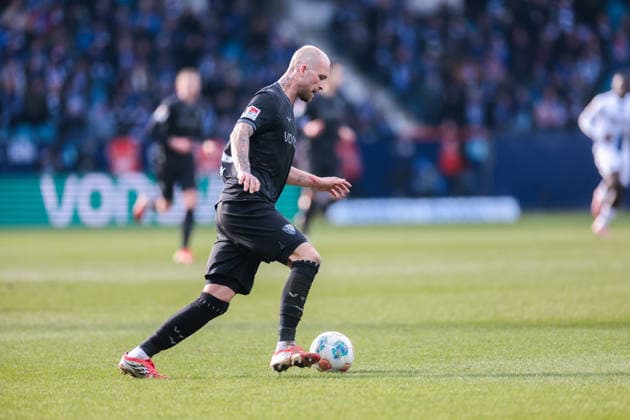 15.02.2026, Fussball, Saison 2025 2026, 2. Bundesliga, 22. Spieltag, VfL Bochum 1848 - SC Paderborn 07, Philipp Hofmann (VfL Bochum 1848), Bochum Vonovia Ruhrstadion NRW Deutschland xRHR-FOTO DEx