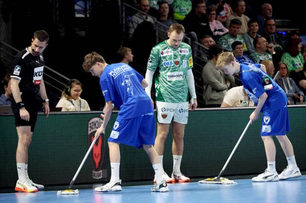 DEU, DHB, 1.HBL, Fuechse Berlin vs. TVB Stuttgart, 15.02.2026, Max-Schmeling-Halle, Berlin, DEU, DHB, 1.HBL, Fuechse Berlin vs. TVB Stuttgart, im Bild Mathias Gidsel (Fuechse Berlin 19)