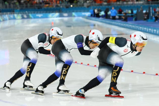 February 15, 2026, Rho, Lombardy, Italy: Skaters of TEAM JAPAN in the Speed skating, Eisschnelllauf Men s Team Pursuit quarterfinals at the Milano Cortina 2026 Winter Olympic Games, Olympische Spiele, Olympia, OS Rho Italy - ZUMAc179 20260215_oly_c179_027 Copyright: xMickaelxChavetx