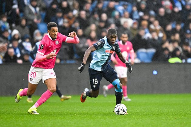 Le Havre Athletic Club v Toulouse FC - Ligue 1 McDonald s 2025 2026 20 EMERSONN Correia da Silva (tfc) - 19 Lucas GOURNA DOUATH (hac) during the Ligue 1 McDonald s match between Le Havre and Toulouse at Stade OcÃ ane on February 15, 2026 in Le Havre, France. Le Havre France  Copyright: xFEPx 776348283