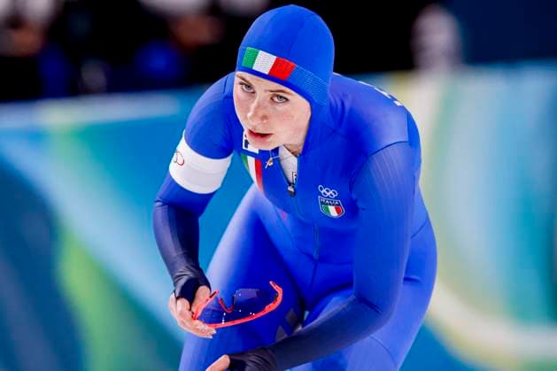 Maybritt Vigl of Italy looks on after Women s 500m, Milano Cortina 2026 Winter Olympics: Day 9, Speed skating, Eisschnelllauf - Milano Cortina 2026 Winter Olympics: Day 9, Milano Speed Skating Stadium, February 15, 2026, Milan, Italy.
