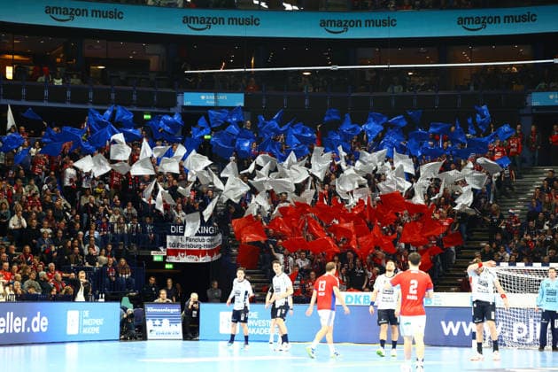 Handball I Herren I Saison 2025 2026 I Bundesliga I 21. Spieltag I HSV Hamburg - SG Flensburg - Handewitt I 15.02.2026 Fans vom SG Flensburg-Handewitt Hamburg Barclaycard Arena Hamburg Deutschland Copyright: xLobeca RalfxHomburgx