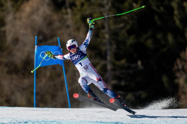 15th February 2026; Val di Fiemme, Italy, 2026 Winter Olympic Games, Olympische Spiele, Olympia, OS Day 10; Women s Giant Slalom; Thea Louise Stjernesund (NOR)  FotoxOlimpik