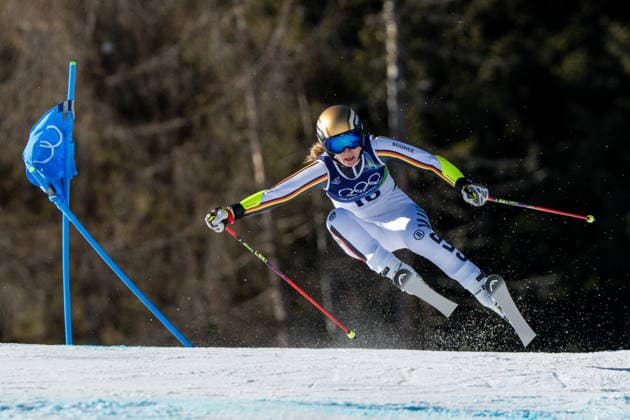 15th February 2026; Val di Fiemme, Italy, 2026 Winter Olympic Games, Olympische Spiele, Olympia, OS Day 10; Women s Giant Slalom; Lena Duerr (GER)  FotoxOlimpik