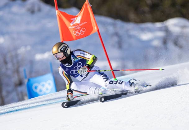 February 15, 2026, Cortina D ampezzo, Lombardy, Italy: Emma Aicher of Germany competes in the Women s Giant Slalom at Tofane Alpine Skiing Centre for the Milano Cortina 2026 Winter Olympics. Olympics 2026: Milano Cortina: Alpine Skiing: Women s  - ZUMAsc5_ 20260215_oly_sc5_030 Copyright: xErichxSchlegelx