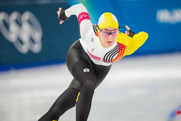 2026-02-15 - Milano Cortina 2026 Winter Olympics 500m Women MILAN, ITALY - FEBRUARY 15: Fran Vanhoutte of Belgium during the 500m Women Milano Cortina 2026 Winter Olympics at the Milano Speed skating, Eisschnelllauf Arena on February 15, 2026 in Milan, Italy Milan Milano Speed Skating Arena Italy Content not available for redistribution in The Netherlands directly or indirectly through any third parties. Copyright: xAndrexWeeningx