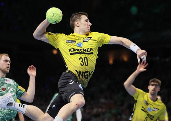 GER HBL Saison 2025 2026 FÜCHSE Berlin vs TV Stuttgart, 15.02.26, Max-Schmeling-Halle, Berlin, Marco MENGON (TVB Stuttgart 30)