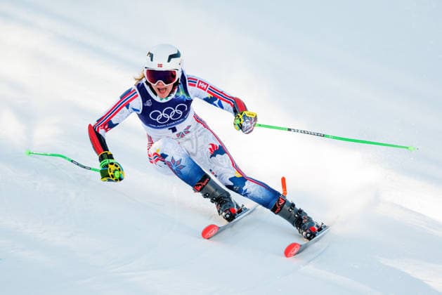 OLYMPICS - Winter Olympic Games, Olympische Spiele, Olympia, OS Milano Cortina 2026 CORTINA D AMPEZZO,ITALY,15.FEB.26 - OLYMPICS, ALPINE SKIING - Winter Olympic Games Milano Cortina 2026, giant slalom, women. Image shows Thea Louise Stjernesund (NOR).  GEPAxpictures xMaticxKlansek